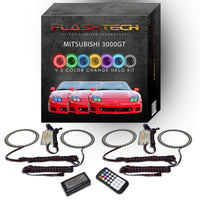 Mitsubishi 3000GT V.3 Fusion Color Change LED Halo Headlight Kit 1994-1998