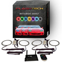 Mitsubishi 3000GT V.3 Fusion Color Change LED Halo Headlight Kit 1994-1998
