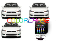 Mitsubishi Lancer ColorChase LED Halo Fog Light Kit 2008-2016