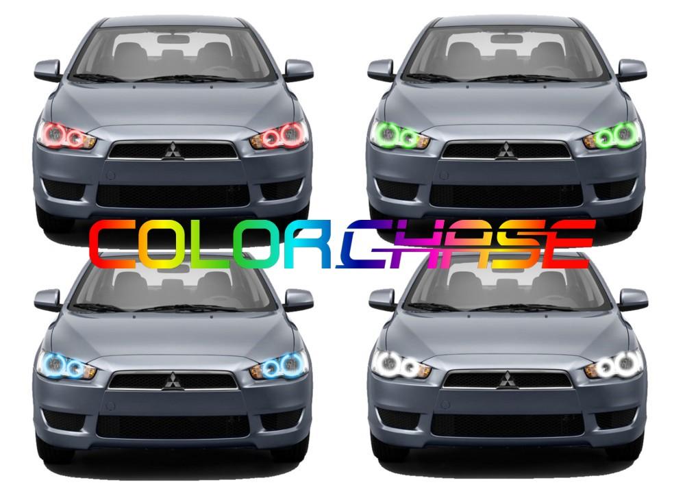 Mitsubishi Lancer ColorChase LED Halo Headlight Kit 2008-2016