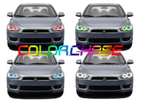 Mitsubishi Lancer ColorChase LED Halo Headlight Kit 2008-2016