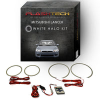 Mitsubishi Lancer White LED Halo Headlight Kit 2008-2016