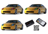 Nissan 350z V.3 Fusion Color Change LED Halo Headlight Kit 2003-2005