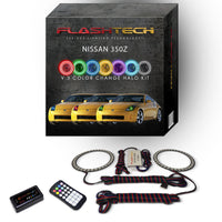 Nissan 350z V.3 Fusion Color Change LED Halo Headlight Kit 2003-2005