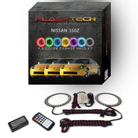 Nissan 350z V.3 Fusion Color Change LED Halo Headlight Kit 2003-2005