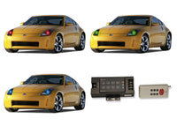 Nissan 350z V.3 Fusion Color Change LED Halo Headlight Kit 2003-2005