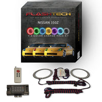 Nissan 350z V.3 Fusion Color Change LED Halo Headlight Kit 2003-2005