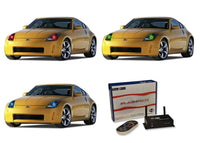 Nissan 350z V.3 Fusion Color Change LED Halo Headlight Kit 2003-2005
