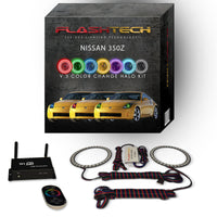 Nissan 350z V.3 Fusion Color Change LED Halo Headlight Kit 2003-2005