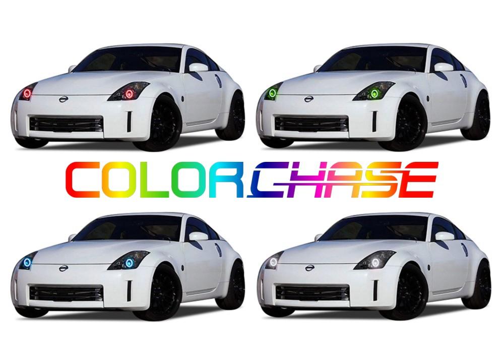 Nissan 350z ColorChase LED Halo Headlight Kit 2006-2008