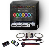Nissan 350z V.3 Fusion Color Change LED Halo Headlight Kit 2006-2008