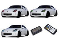 Nissan 350z V.3 Fusion Color Change LED Halo Headlight Kit 2006-2008