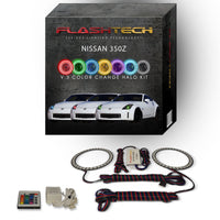 Nissan 350z V.3 Fusion Color Change LED Halo Headlight Kit 2006-2008