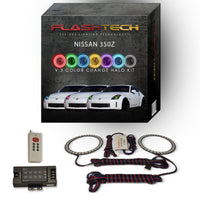 Nissan 350z V.3 Fusion Color Change LED Halo Headlight Kit 2006-2008
