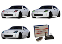 Nissan 350z V.3 Fusion Color Change LED Halo Headlight Kit 2006-2008