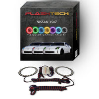 Nissan 350z V.3 Fusion Color Change LED Halo Headlight Kit 2006-2008