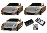 Nissan 370z V.3 Fusion Color Change LED Halo Headlight Kit 2009-2016