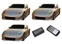 Nissan 370z V.3 Fusion Color Change LED Halo Headlight Kit 2009-2016