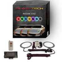 Nissan 370z V.3 Fusion Color Change LED Halo Headlight Kit 2009-2016