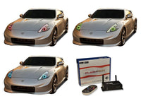 Nissan 370z V.3 Fusion Color Change LED Halo Headlight Kit 2009-2016