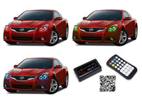 Nissan Altima Coupe V.3 Fusion Color Change LED Halo Headlight Kit 2010-2013