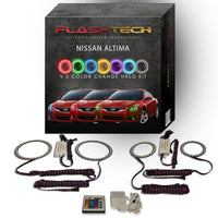 Nissan Altima Coupe V.3 Fusion Color Change LED Halo Headlight Kit 2010-2013