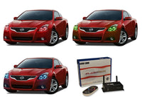 Nissan Altima Coupe V.3 Fusion Color Change LED Halo Headlight Kit 2010-2013