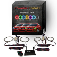 Nissan Altima Coupe V.3 Fusion Color Change LED Halo Headlight Kit 2010-2013