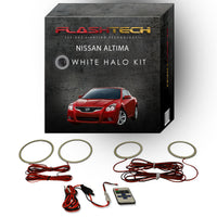 Nissan Altima Coupe White LED Halo Headlight Kit 2010-2013