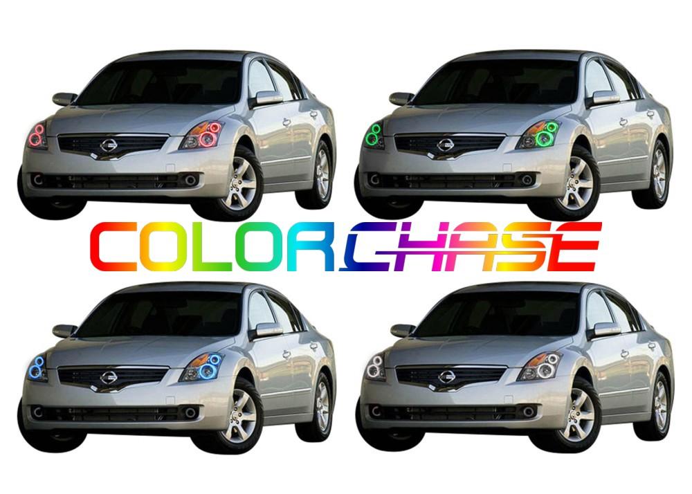 Nissan Altima Sedan ColorChase LED Halo Headlight Kit 2007-2009