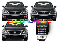 Nissan Altima Sedan ColorChase LED Halo Fog Light Kit 2013-2015