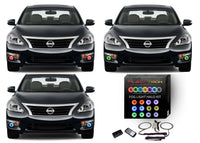 Nissan Altima Sedan V.3 Fusion Color Change LED Halo Fog Light Kit 2013-2015