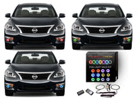 Nissan Altima Sedan V.3 Fusion Color Change LED Halo Fog Light Kit 2013-2015