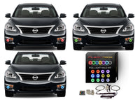 Nissan Altima Sedan V.3 Fusion Color Change LED Halo Fog Light Kit 2013-2015