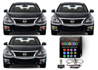 Nissan Altima Sedan V.3 Fusion Color Change LED Halo Fog Light Kit 2013-2015