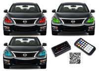 Nissan Altima Sedan V.3 Fusion Color Change LED Halo Headlight Kit 2013-2015