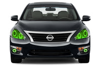 Nissan Altima Sedan V.3 Fusion Color Change Headlight & LED Halo Fog Light Kit 2013-2015