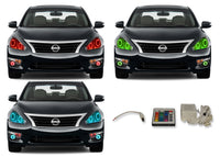 Nissan Altima Sedan V.3 Fusion Color Change Headlight & LED Halo Fog Light Kit 2013-2015