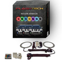 Nissan Armada V.3 Fusion Color Change LED Halo Fog Light Kit 2004-2007