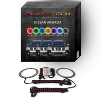 Nissan Armada V.3 Fusion Color Change LED Halo Fog Light Kit 2004-2007