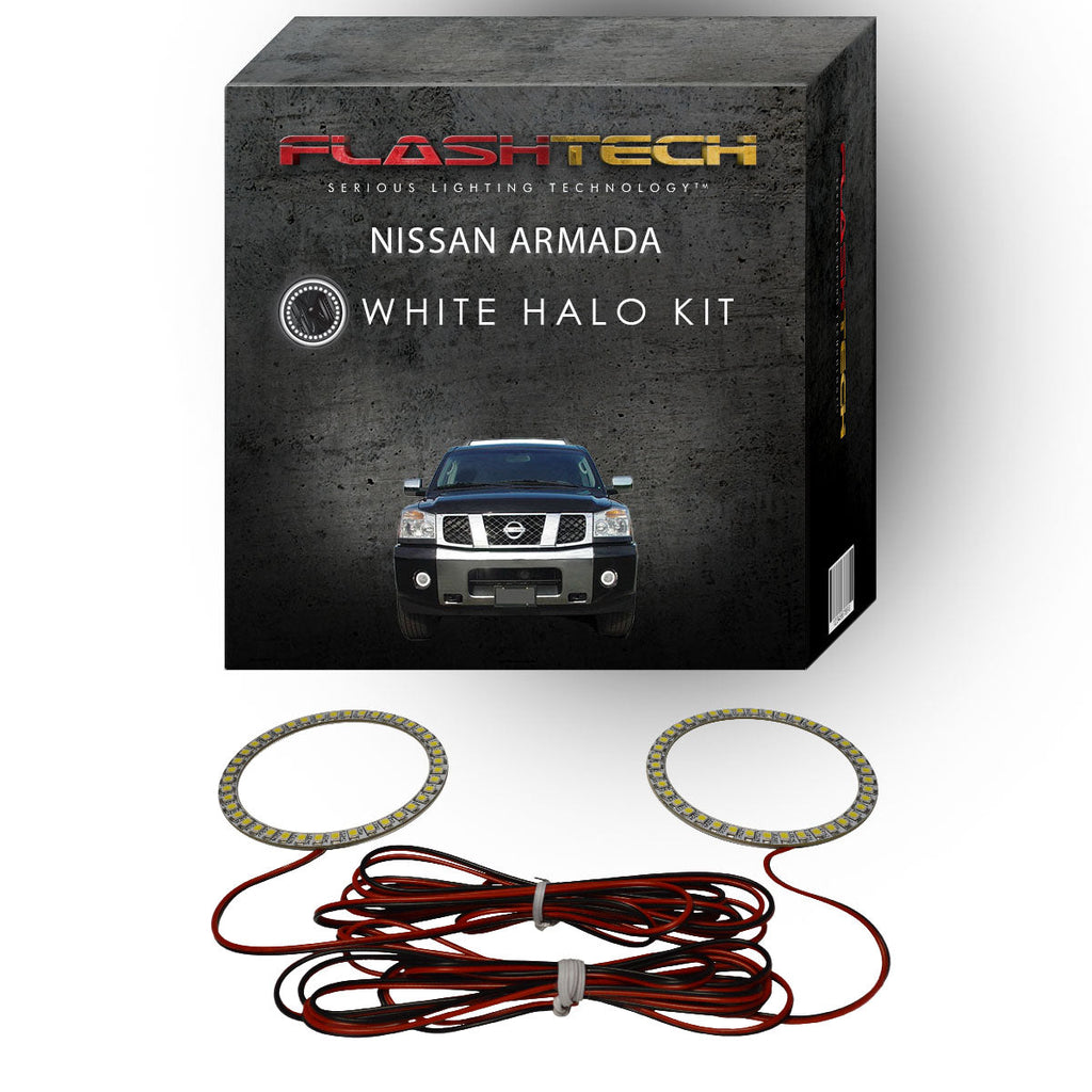 Nissan Armada White LED Halo Fog Light Kit 2004-2007