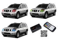 Nissan Armada V.3 Fusion Color Change LED Halo Headlight Kit 2004-2014
