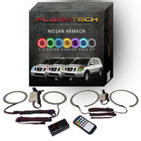 Nissan Armada V.3 Fusion Color Change LED Halo Headlight Kit 2004-2014