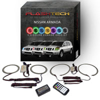 Nissan Armada V.3 Fusion Color Change LED Halo Headlight Kit 2004-2014