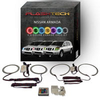 Nissan Armada V.3 Fusion Color Change LED Halo Headlight Kit 2004-2014
