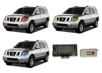 Nissan Armada V.3 Fusion Color Change LED Halo Headlight Kit 2004-2014