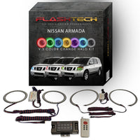 Nissan Armada V.3 Fusion Color Change LED Halo Headlight Kit 2004-2014