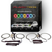 Nissan Armada V.3 Fusion Color Change LED Halo Headlight Kit 2004-2014