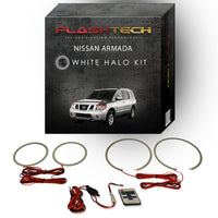 Nissan Armada White LED Halo Headlight Kit 2004-2014