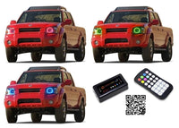 Nissan Frontier V.3 Fusion Color Change LED Halo Headlight Kit 2001-2004